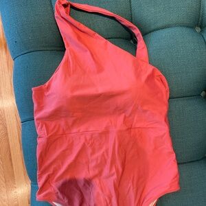 One piece halter swimsuit